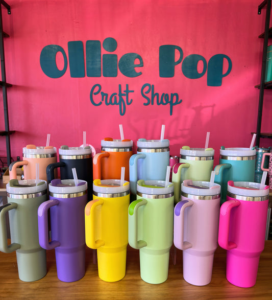 40oz H2O Tumbler with Handle