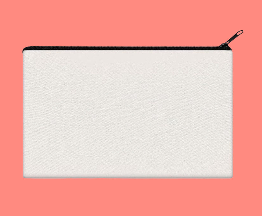 Canvas Sublimation Makeup Bag