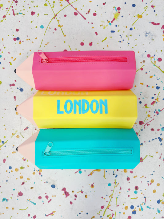 Engraved Jelly Pencil Case