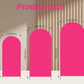 Hot Pink Arch Backdrop Set (3-Piece)